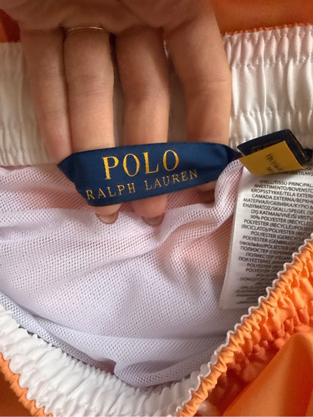 Ralph Lauren Peach Orange Men's Swim Trunks